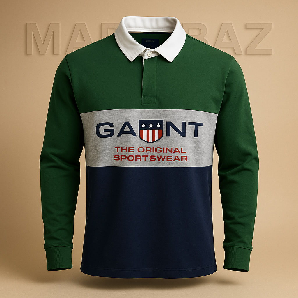 دورس نخی راگبی آستین بلند اورجینال GANT