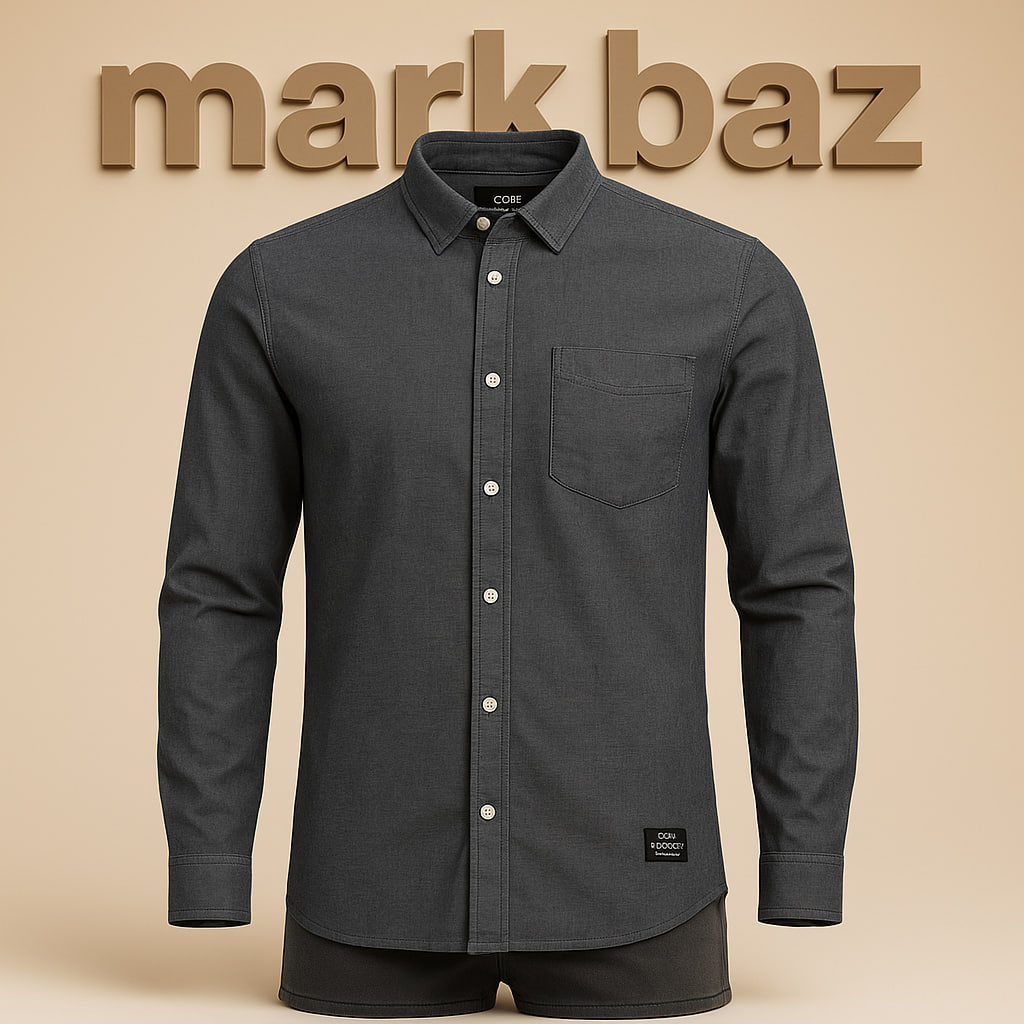 پیراهن نخی جک اند جونز(Jack & Jones) دانمارک مدل کژوال طوسی تیره با پارچه 97٪ کتان (ساخت بنگلادش)