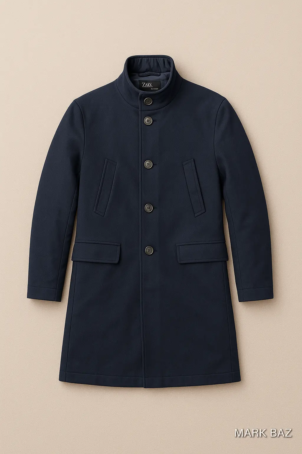 کت پشمی مردانه زارا ZARA ساخت ترکیه | اورجینال گرید سوپر کرم رنگ خاص سورمه ای