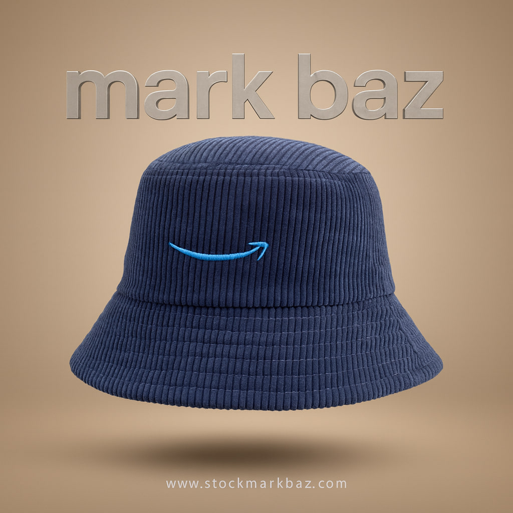 کلاه سطلی اورجینال  پرایم استیودنت آمازون مدل مخمل کبریتی سرمه‌ای