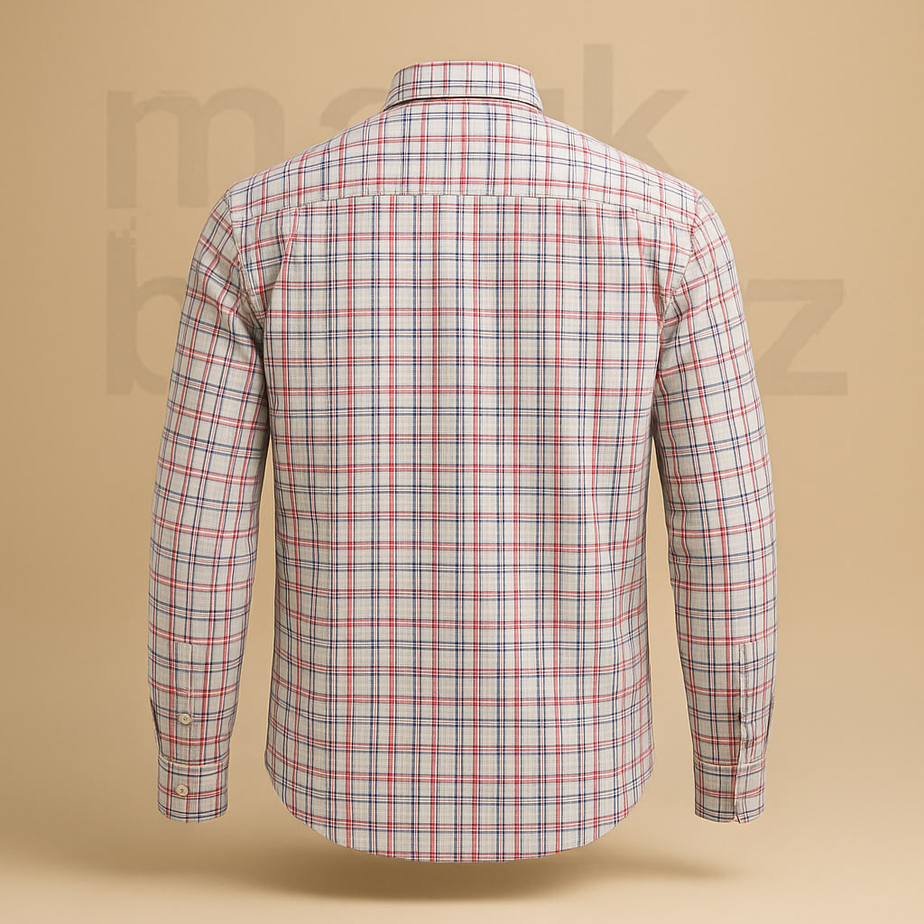 خرید پیراهن مردانه اورجینال Polo نخی چهارخانه (سایز مدیوم) با ضمانت اصالت – استوک مارک باز