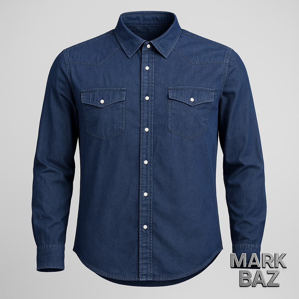 پیراهن جین مارک‌دار Max | استایل وینتیج با ضمانت اورجینال در فروشگاه مارک باز