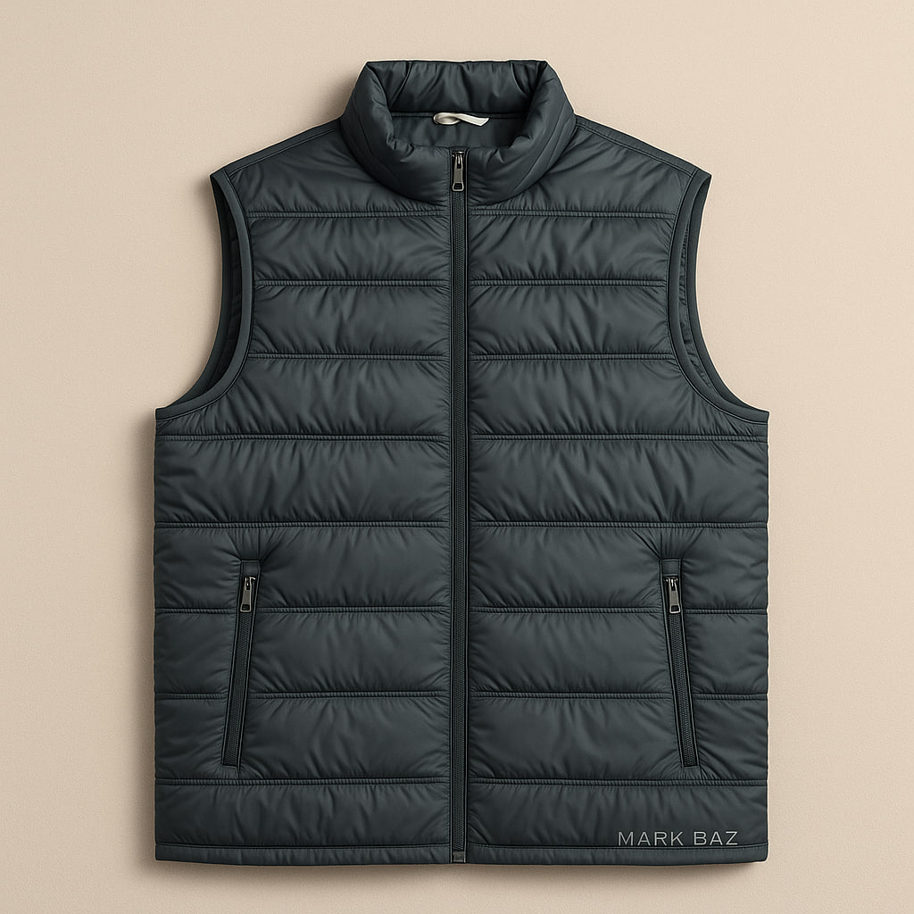 جلیقه پافر مردانه اورجینال سبز زیتونی سایز XL | سبک و مقاوم