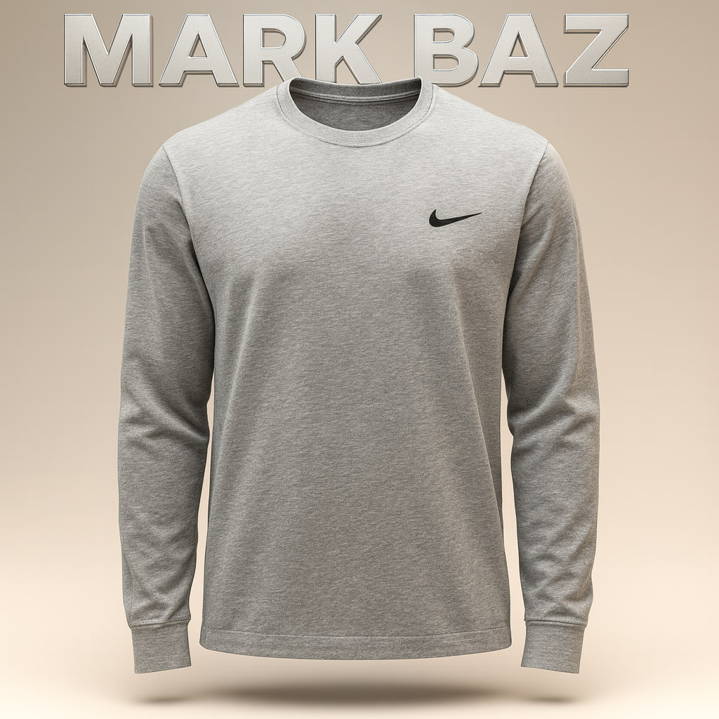 "تیشرت آستین بلند نایکی با پارچه 100% کتان  – فروشگاه استوک مارک باز"