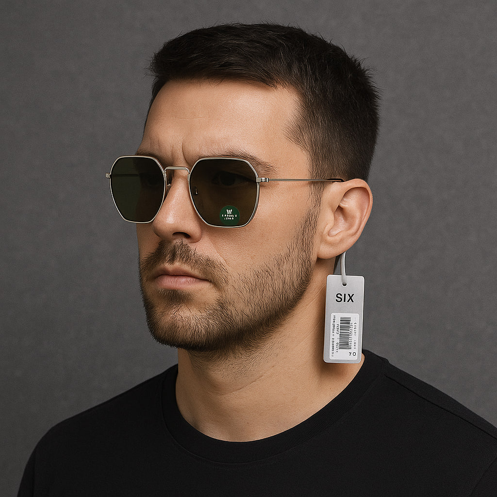 عینک آفتابی اورجینال مردانه برند SIX مدل PP1 با محافظت UV400
