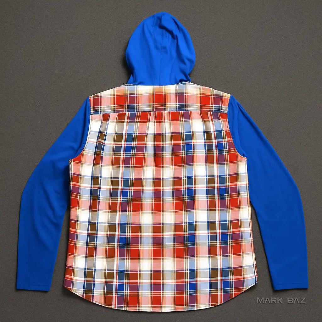 پیراهن پشمی اورجینال مردانه Urban Eagle با کلاه- استوک مارک باز