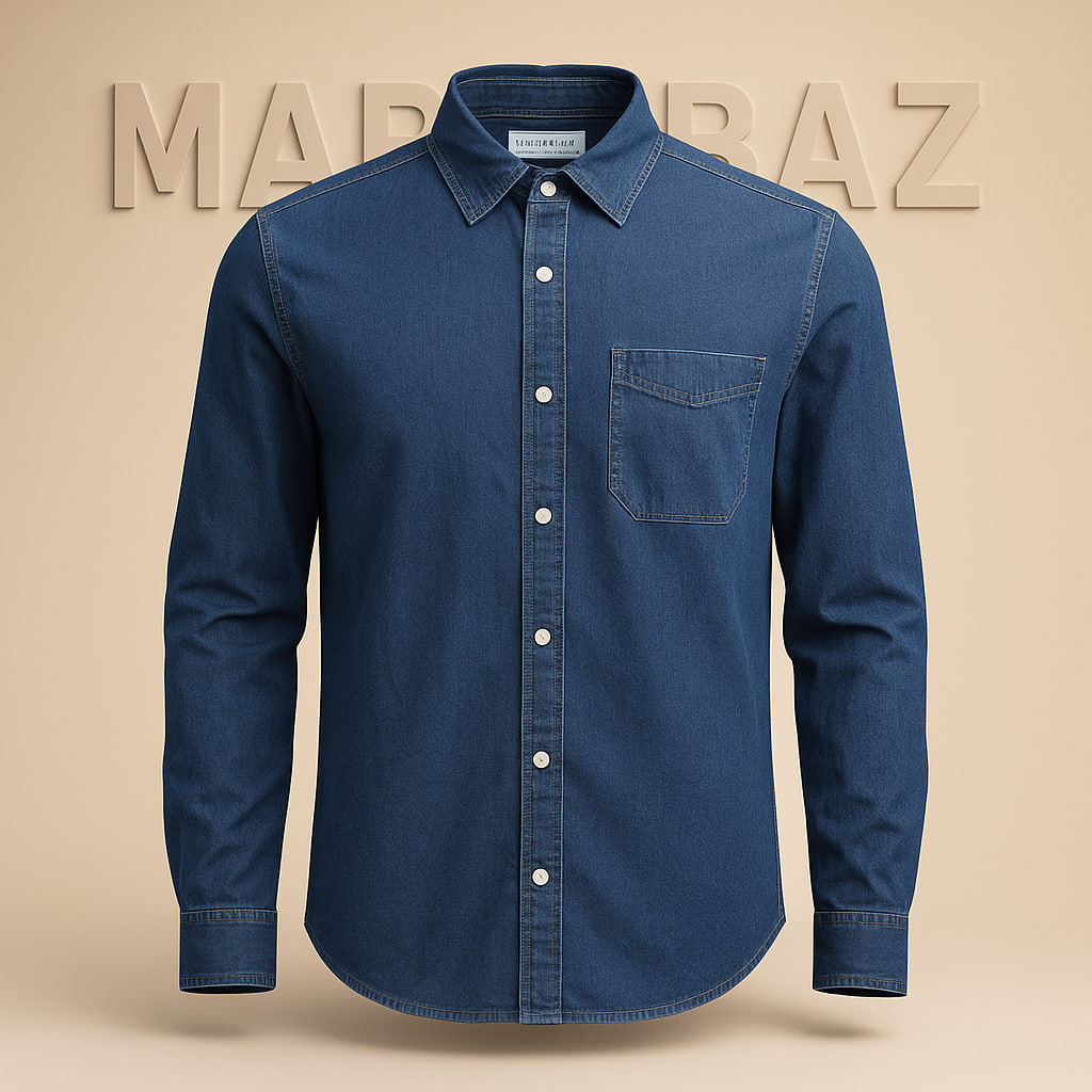 پیراهن جین مردانه AEROPOSTALE اورجینال | 100٪ کتان | آستین بلند چهار فصل | سایز Small