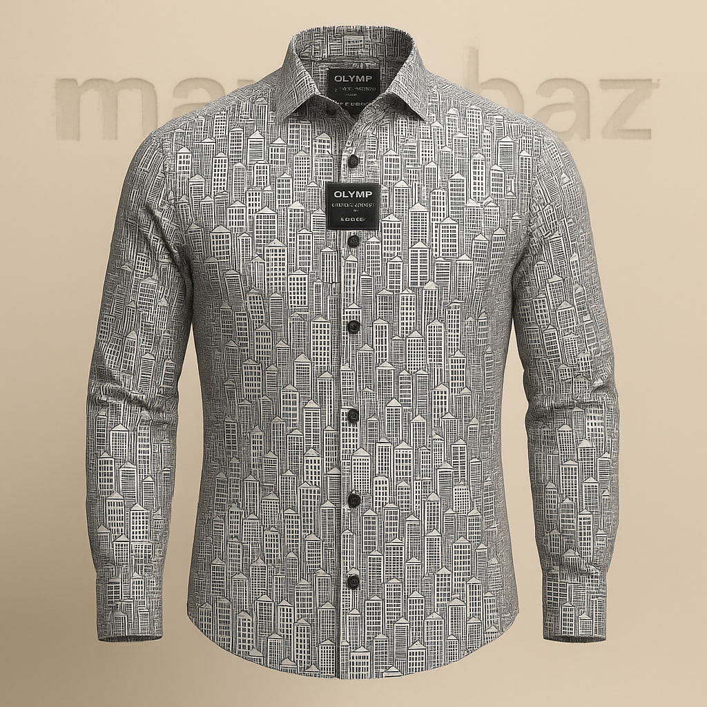 خرید پیراهن مردانه اورجینال آلمانی OLYMP نخی (ساخت اندونزی) – استوک مارک ب
