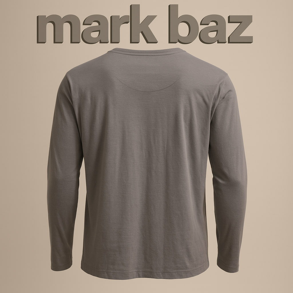 تیشرت آستین بلند مردانه اورجینال لوسان (LOSAN) رنگ طوسی طرح‌دار | جنس 100% کتان نخی، آکبند، کیفیت ضمانتی و مناسب استایل اسپرت و روزانه