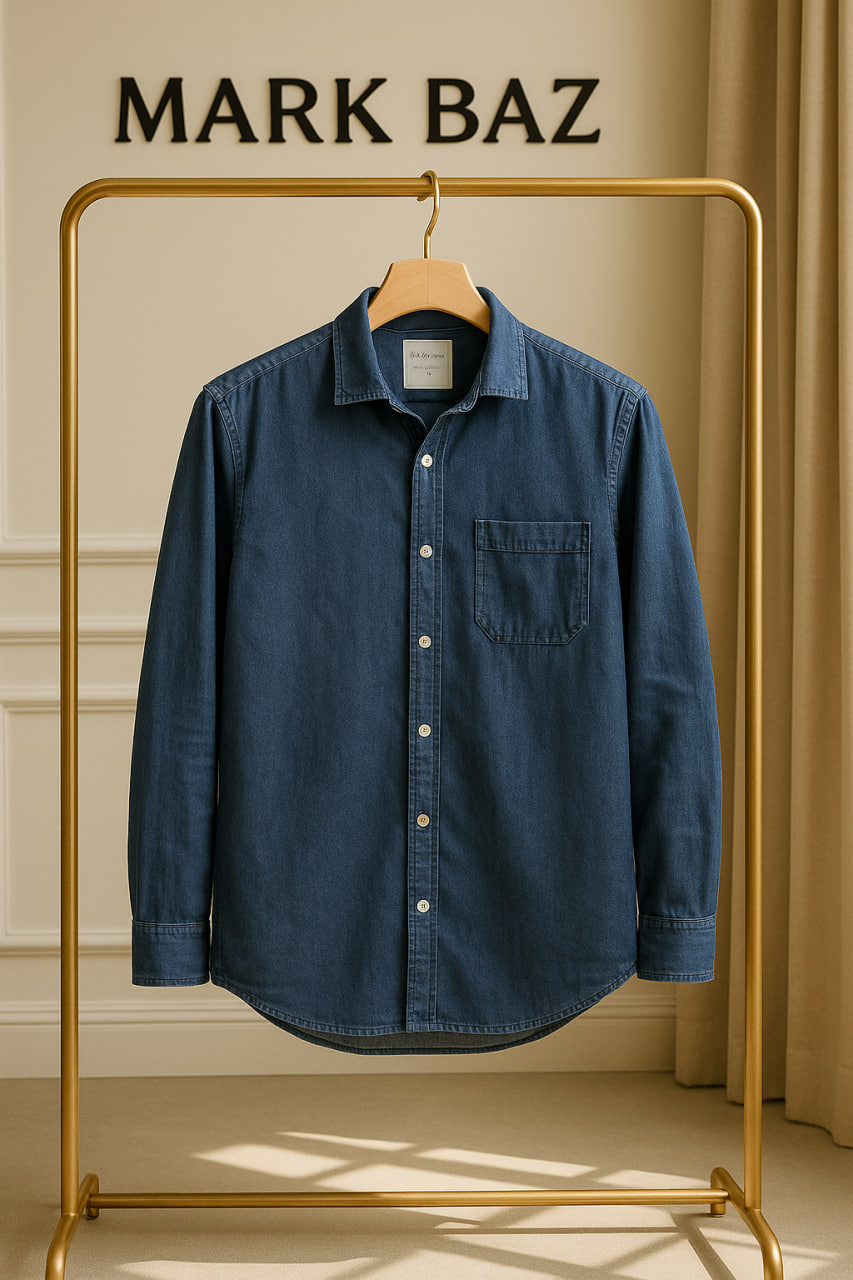 پیراهن جین مردانه SACOOR one اسلیم فیت