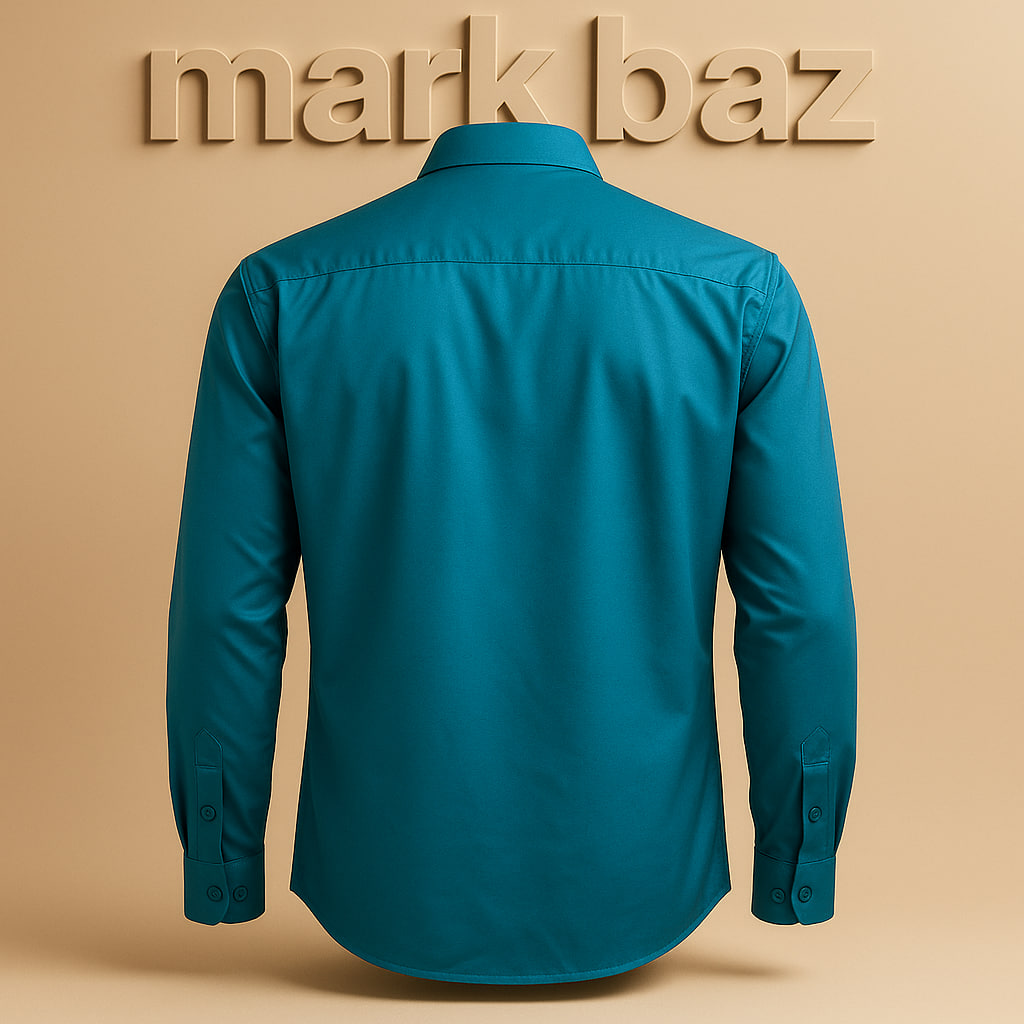 پیراهن مردانه ساتن آبی فیروزه‌ای OTTO | خرید اورجینال از مارک باز