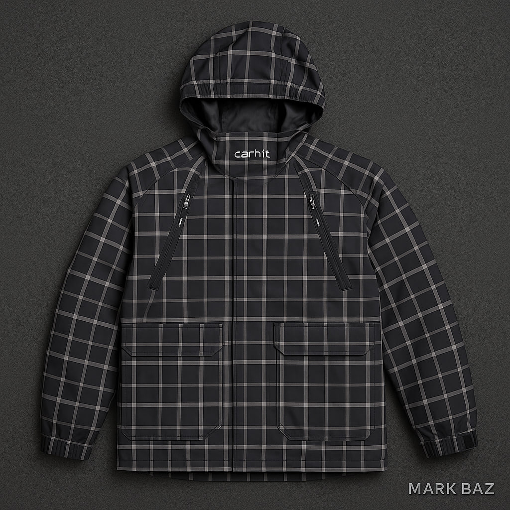 کت اسکی چهارخونه حرفه ای  اورجینال برند MO 68 مردانه – طراحی انگلستان