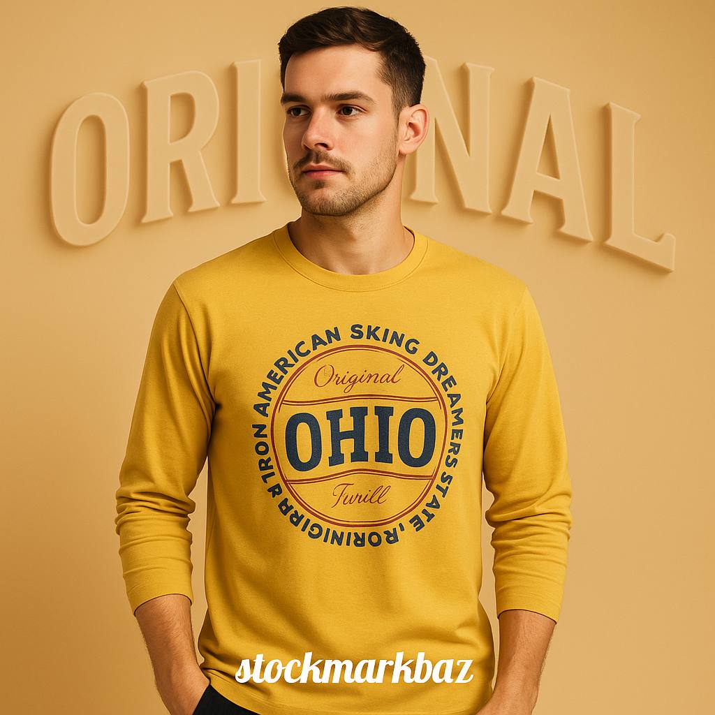 تیشرت آستین بلند اورجینال Sfera Men  آکبند استوک مارکباز