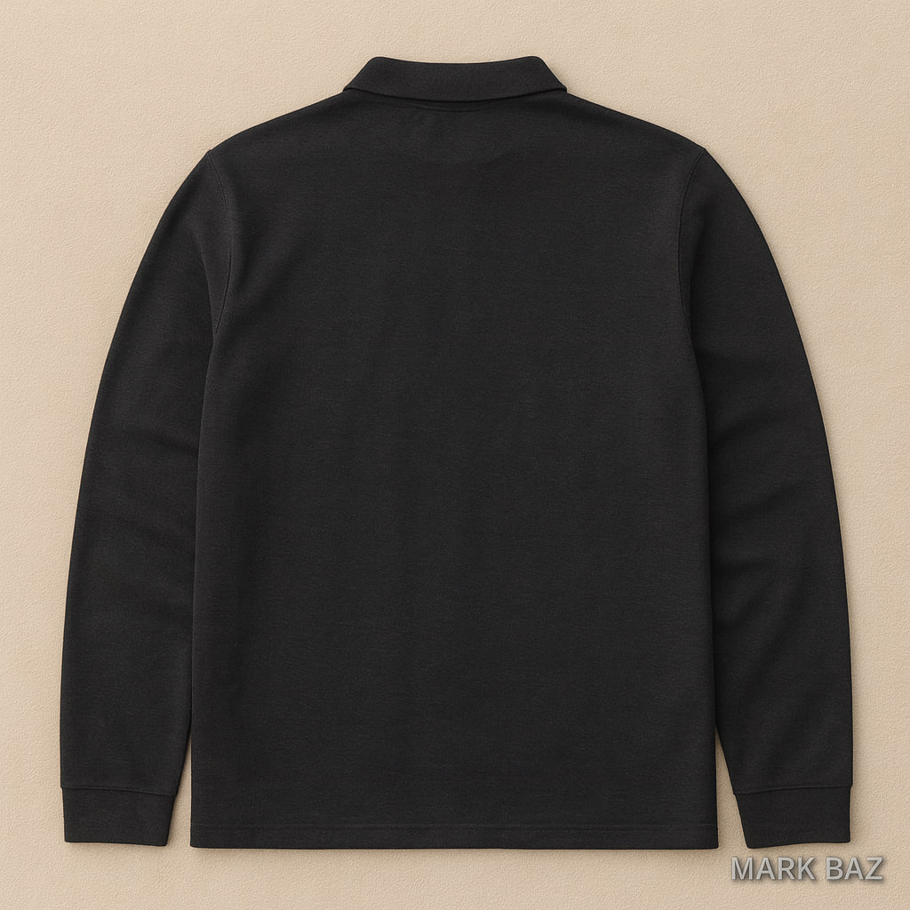 پولوشرت آستین‌بلند مشکی مردانه FARAH 1920 – استایل کلاسیک انگلیسی با کیفیت اورجینال