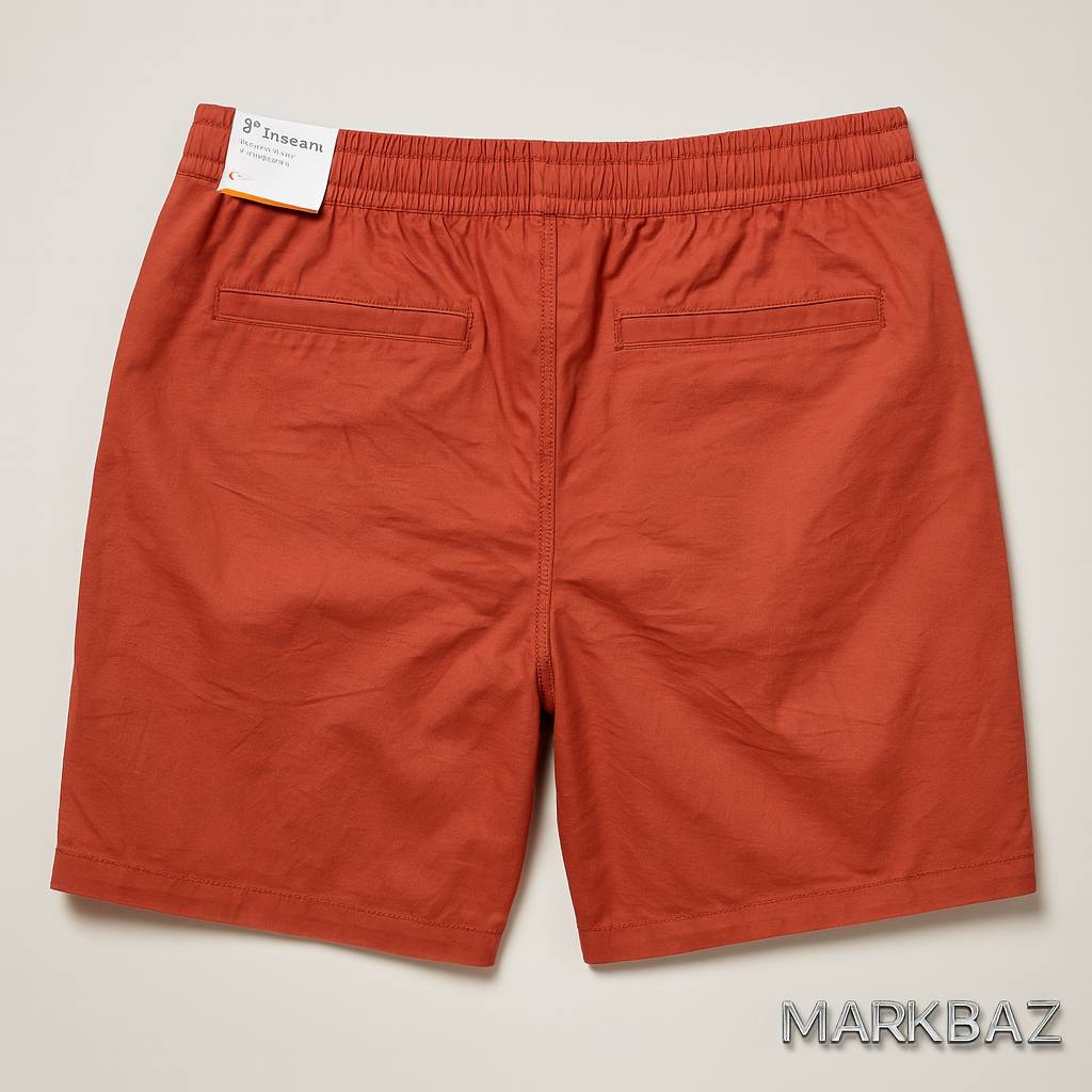 شلوارک کتان مردانه Old Navy اورجینال | برند آمریکایی ساخت ویتنام با کمر کشی و ضمانت اصل بودن