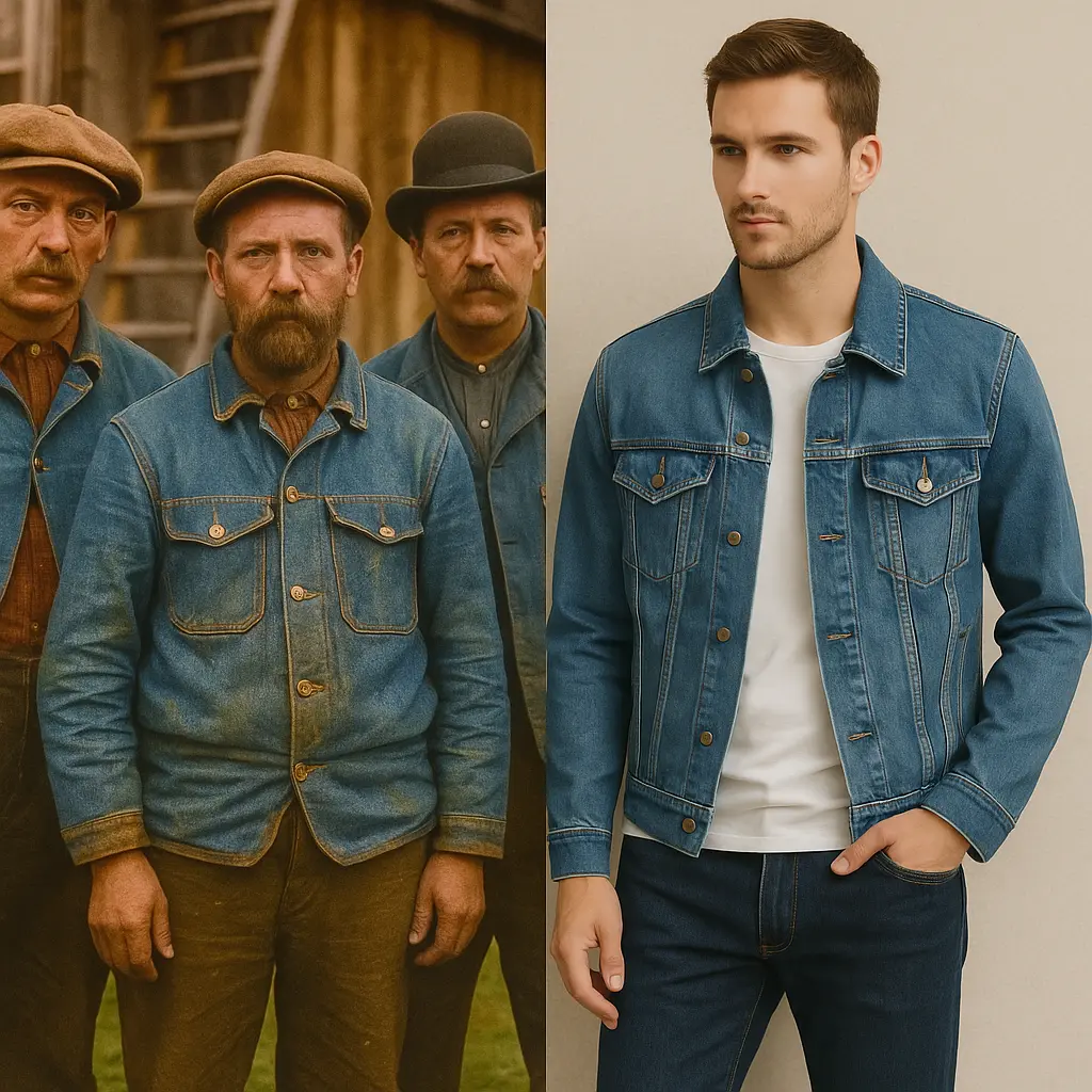تاریخچه کاپشن جین؛ از لباس کار تا نماد مد مردانه در دنیای امروز