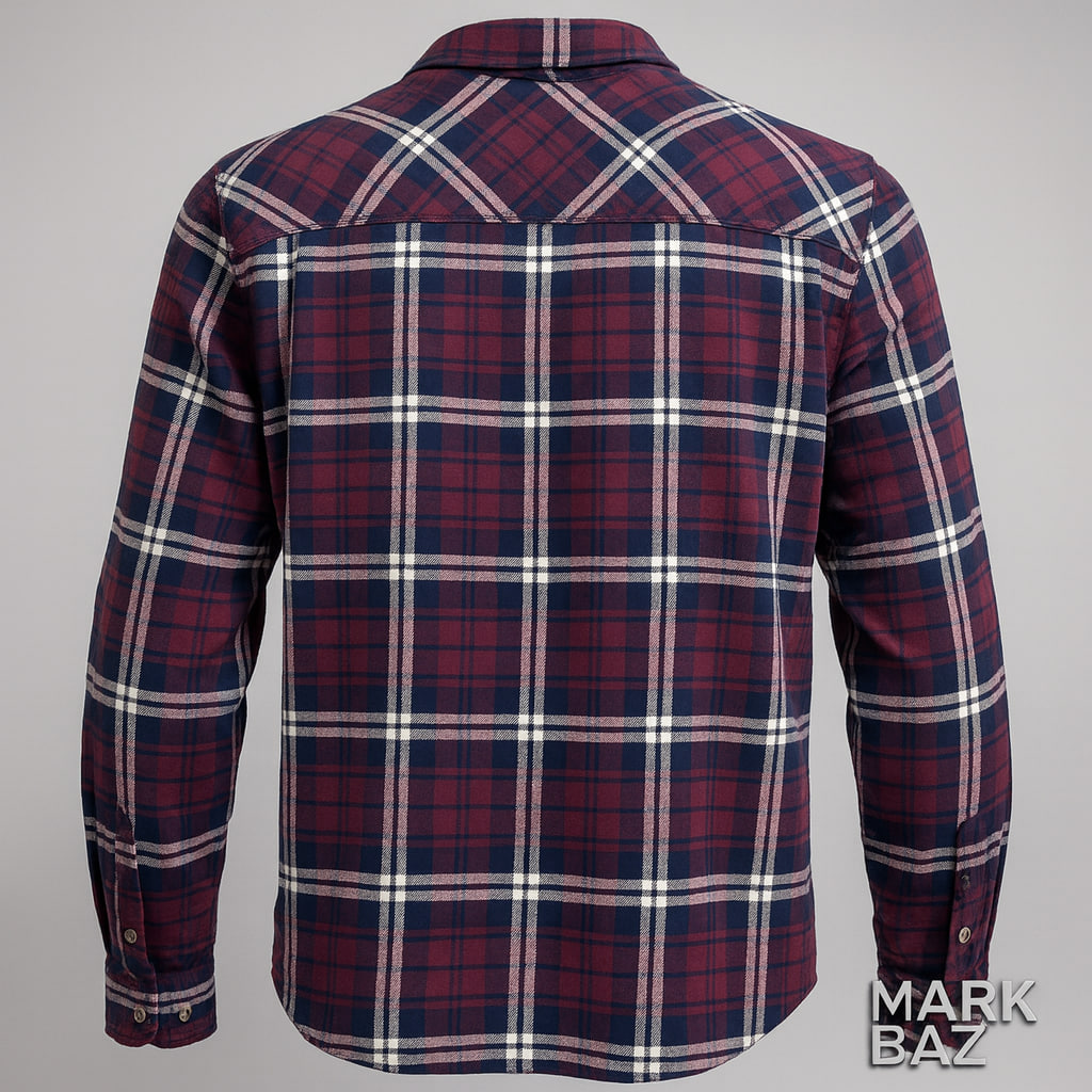 خرید پیراهن فلانل چهارخانه مردانه جک اند جونز اورجینال سایز L | استوک مارک باز