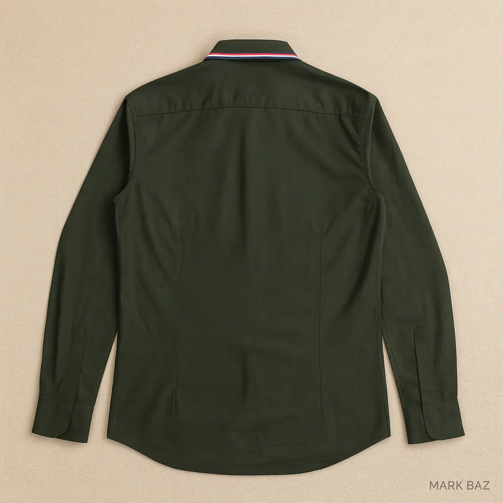 پیراهن مردانه NEXT Slim Fit سبز زیتونی اورجینال | انگلیسی