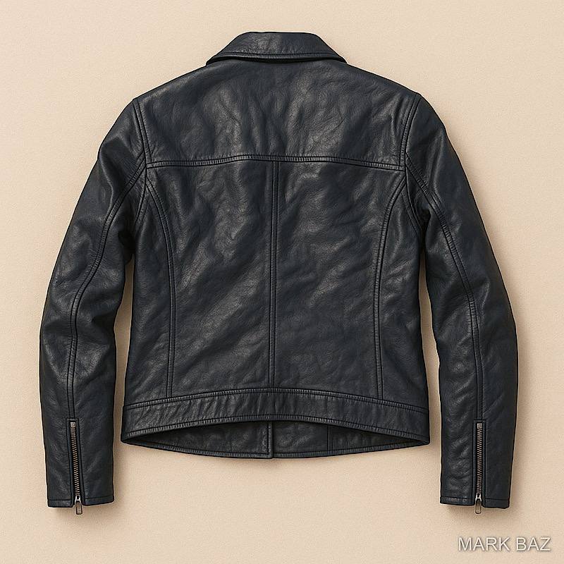 کاپشن چرم اورجینال Terranova زنانه | چرم طبیعی ایتالیایی استوک مارکباز