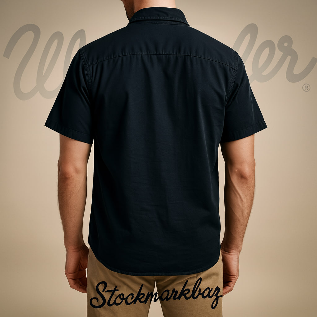 خرید پیراهن کتان استین کوتاه اورجینال برند رانگلر