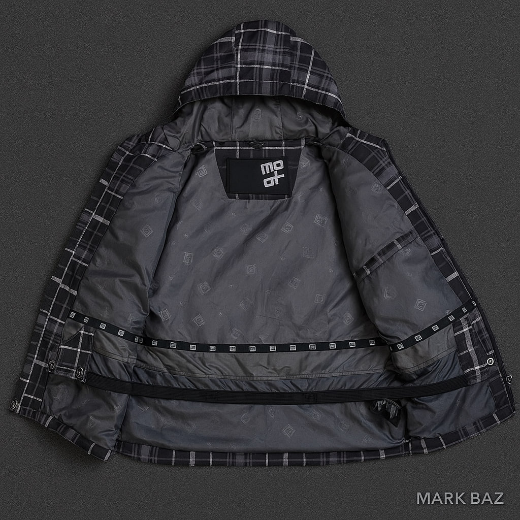 کت اسکی چهارخونه حرفه ای  اورجینال برند MO 68 مردانه – طراحی انگلستان