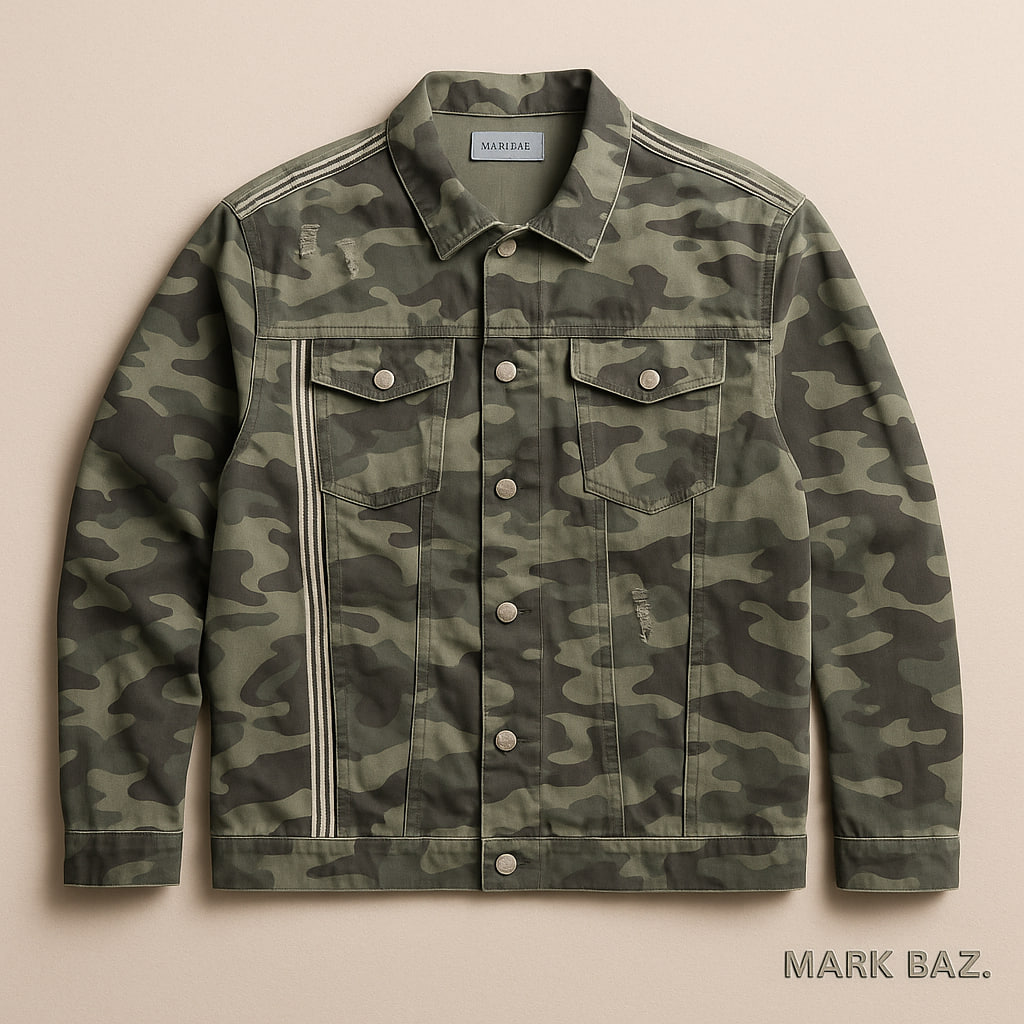 کت جین ارتشی زارا ZARA Z1975 DENIM یونی‌سکس (اورجینال با گلدوزی و کاتالوگ معتبر)