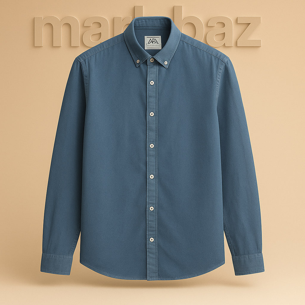 "پیراهن مردانه Zara اصل ساخت ترکیه مدل کتان چهارفصل آبی شسته‌شده، مناسب استایل اسپرت و روزانه با ضمانت اورجینال بودن"