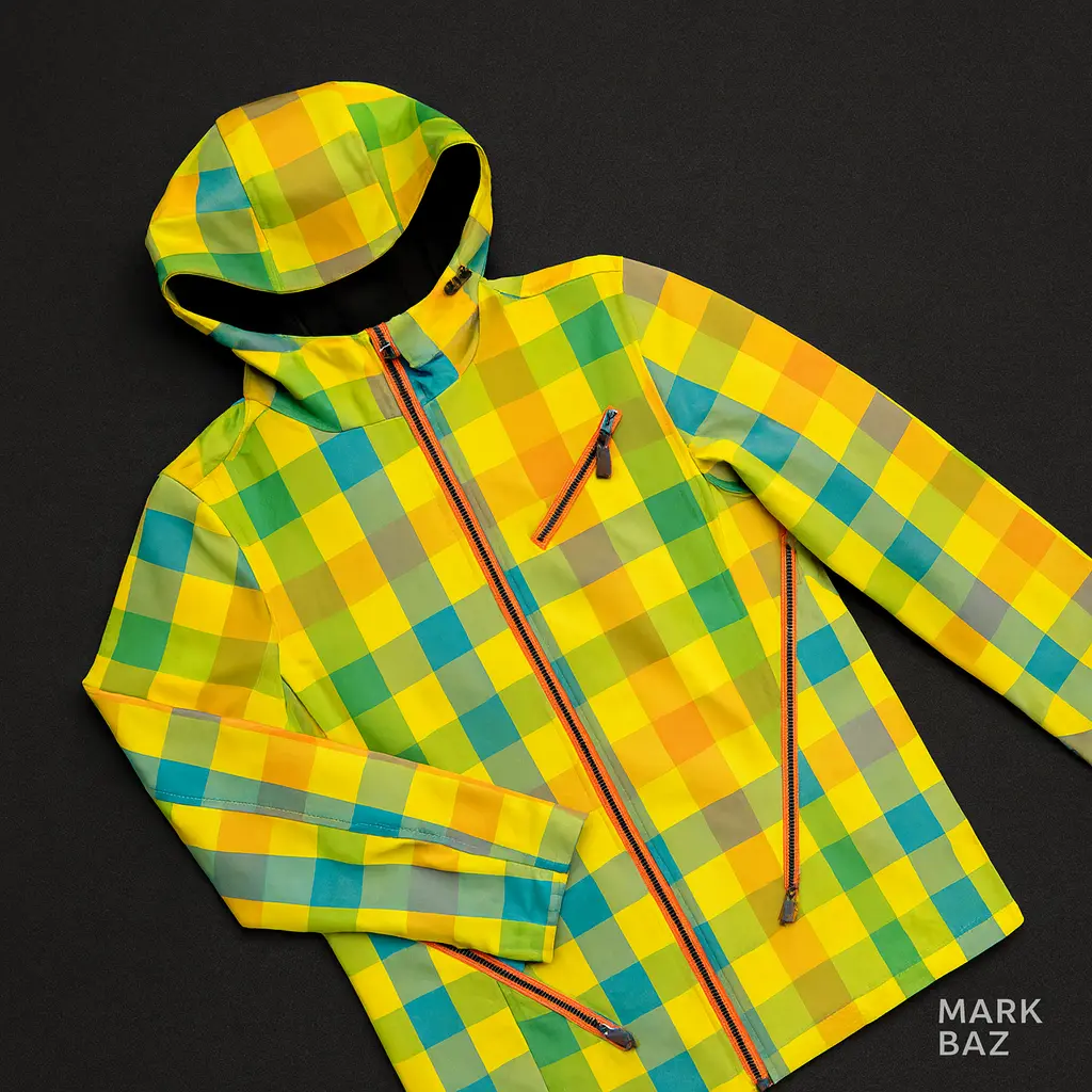 کاپشن اسکی چهارخانه رنگی Circus مردانه و زنانه –استوک اورجینال